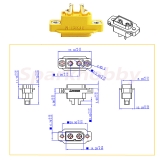 XT60E Einbau Stecker 1 Stk.