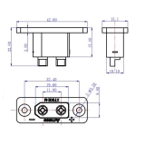 XT90E Einbau Stecker 1 Stk.
