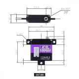 AGF-RC A23CHR Flächen Servo HV - 10mm 23g / 7kg/cm / Titan Getriebe