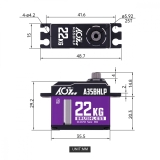 AGF-RC A35BHLP Servo - 15mm - 22kg/cm - 45g