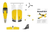 KAVAN Bristell B23 1600mm ARF - Gelb