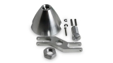 Klappspinner Turbo Spinner Aluminium mit Z-Gabel 50mm / 6,0mm Klemmkonus