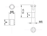 Topmodel Clip fixing mini - Tragflächen-Arretierung - 2 Paar