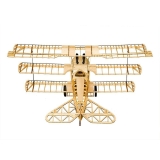 Bay-Tec Fokker DR1 1540mm Doppeldecker Lasercut CNC Holzbaukasten