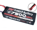 HRC Racing Akku LiPo 2S 7.4V 7500mAh 70C RC Car Hard Case Ultra T