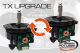 Futaba T14SG, FX22, FX32, T18MZ, T16SZ, T16IZ, T18SZ und FX36 Umrüstung Ihrer Anlage auf Potless ULTIMATE Gimbal / Knüppel