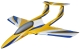 JSM Xcalibur Jet 1855mm ARF (Yellow Sport) Gelb Blau Weiss