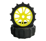 Buggy Räder 1:8 gelb 112mmx43mm 2 Stk Schaufelprofil