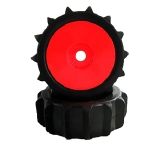 Buggy Räder 1:8 rot 112mmx43mm 2 Stk Schaufelprofil
