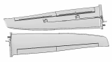 Multiplex Funray Ersatz Tragflächensatz FUNRAY gebaut (ohne RC+Dekor)