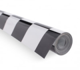 Bay-Tec Bügel-Folie - Schwarz-Weiss-Karriert - Breite 64cm - je m