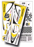 Multiplex Dekorbogen Acromaster Pro, gelb-silber