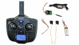 Fernsteuerungs Set incl. Sender, 4 x 2g Servos, 500mah Akku und integriertem Gyro