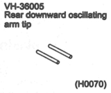 VH-36005 Rear downward oscillating arm tip
