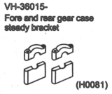 VH-36015 Fore and rear gear case stady bracket