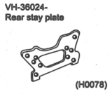 VH-36024 Rear stay plate