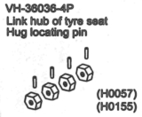 VH-36036 Link hub of tyre seat