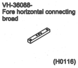 VH-36088 fore horizontal connecting broad