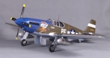FMS Big Scale P-51B Dallas Darling V9 grün/blau PNP Set ohne Akku/RC