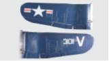 FMS Giant Scale F4U Corsair Haupttragflächensatz blau