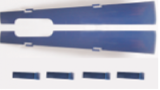 FMS Giant Scale F4U Corsair Klappe für Heckfahrwerk blau
