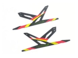 Xtreme Carbon Seitenteile (2) für Carbon Landegestell rot B130X11-R
