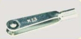 Gabelköpfe Metall M2,5 Federstahl 10 Stk.