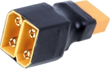 ADAPTER XT-90 SERIAL BUCHSE AUF 2 STECKER 1Stk. (ohne Blitzschutz)