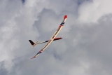 rs-aero FXj 2.5 Holzbausatz Thermikmodell mit 4-Klappenfläche als Segler, oder Elektromodell
