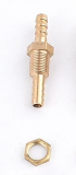 Tanknippel Durchgangsnippel Messing 4mm passend zu Tygon Schlauch 3,2mm 2 Stk.