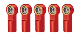 Bay-Tec Alu Kugelköpfe M3 ROT / 5 Stk.