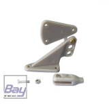 Bay-Tec Ruder Hörner 3 Loch 40x30mm - 2 Stk incl. Kugelkopf