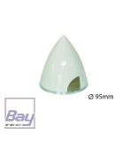 Bay-Tec Contest Spinner mit Alu Rückplatte 95mm (Weiss)