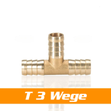 T-Schlauchverbinder Messing 4mm passend zu Tygon Schlauch 3,2mm