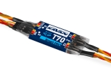 KAVAN Smart PRO T70-JR Doppelbatterie-Weiche 15A mit Telemetrie-Expander - KAVAN/FrSky Fport, Duplex EX, Futaba S.BUS2, Multiplex MSB, Graupner Hott, PowerBox P2Bus (Strom, Spannung, Kapazität für beide Eingänge)