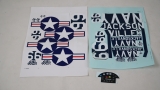 FMS F4U Corsair Giant V3 blau Ersatz Decorsatz