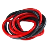Silicon Kabel 1,5 qmm Rot und Schwarz je 1m